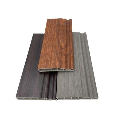 China Modern Wood Composite PVC Toy Crural Line Groove Plate WPC Wall Panel for sale