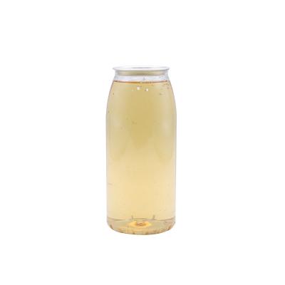 China Wholesale 250ml 500ml 650ml Simple High Quality PET Plastic Transparent Soda Can For Drinks Custom Clear Soda Jar for sale