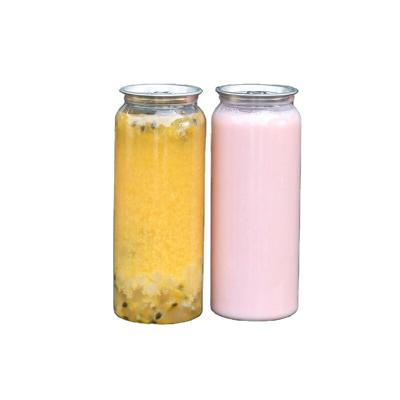 China Factory direct clear clear plastic cola tins bottle 200ml 250ml 330ml 500ml beverage cans factory direct clear juice cans for sale