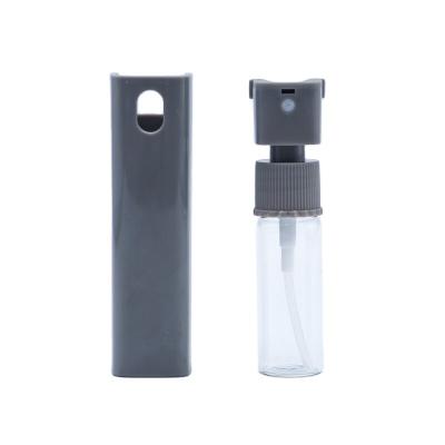 China Cosmetics Factory Direct Sales PET10ml Spot Mini Square Press Spray Bottle Portable Travel Dispenser Bottle for sale