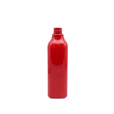 China 400ml Square Cosmetic Wholesale Custom Lotion Shampoo Body Wash Daily Necessities Plastic Bottles Press Pump for sale