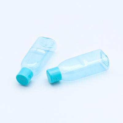 China Wholesale Custom Cosmetic Emulsion Cosmetic Dispenser Bottle Round 120ml Shoulder Clamshell Bottle Butterfly Cap PET Plastic Bottle for sale