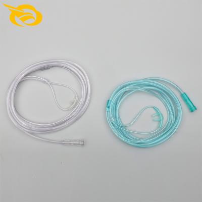 China High Quality Disposable PVC Medical Colored Nasal Cannula Oxygen Nasal Cannula With CE ISO Certificated for sale