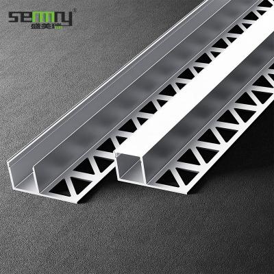 China Hot Sale Modern Led Light Ceramic Aluminum Decorative Strips Tile Trim Corners OEM Customized Free Samples for sale