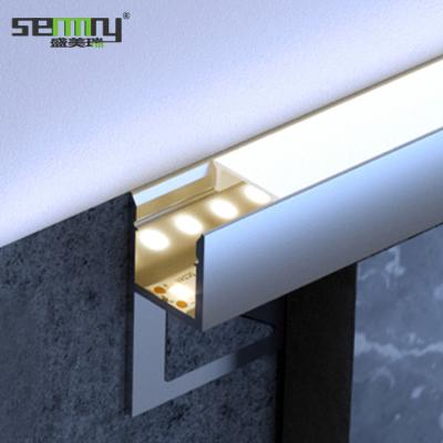 China Modern 2022 Led Light Ceramic Aluminum Decorative Strips Tile Trim Corners for sale