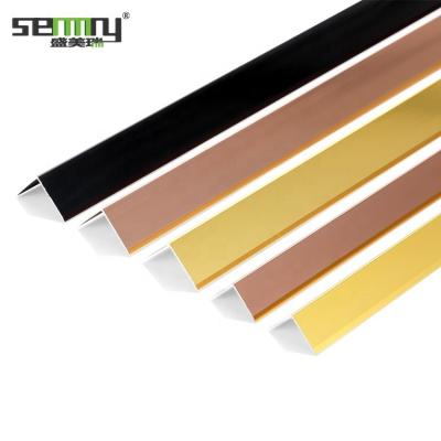 China Modern Flooring Accessories Ceramic Edge Pad Aluminum Alloy Profile L Shape Tile Edge Trim 60*60mm for sale