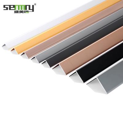 China Decorations Easy Quick Mount Beautiful Decoration Accessories Color Delivery Aluminum Alloy L Shape Tile Trim for sale