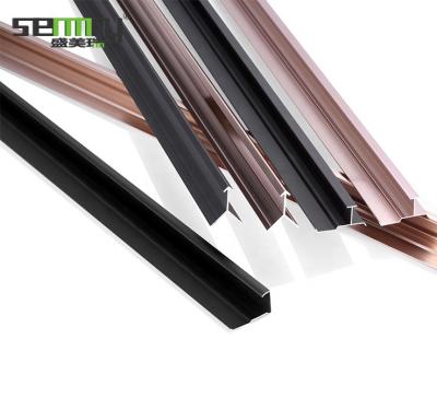 China Modern 2022 hot new design customized aluminum profile floor trim H shape aluminum profile for sale