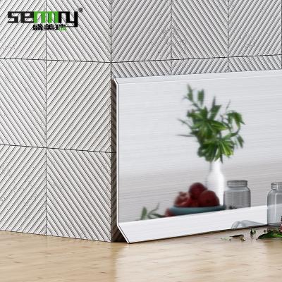 China Modern Cross Grades Consolidation Board Baseboard Cover Fiber Skirting Baseboard for sale