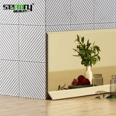 China Powdercoating Modern Anodized Stainless Steel MDF Molding Skirting Board Baseboard for sale