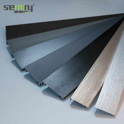 China Modern Nice Straightness And Smoothness Baseboard Channel Skirting Board Aluminum Led Skirting Board for sale