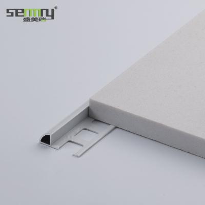 China Modern Polished Brushed Aluminum Strip Pad Trim Tile Trim Corners Powder Coating Anodized for sale