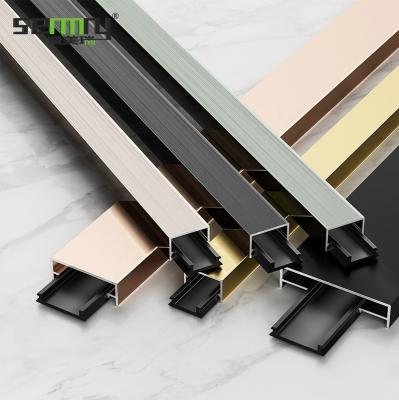 China Modern Polished Brushed Powder Coating Anodized Decorative Square Shaped Tile Trim for sale