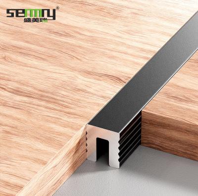 China Modern Multicolor Square Shape Aluminum Tile Trim Customized Accessories Steel Tile Trim for sale