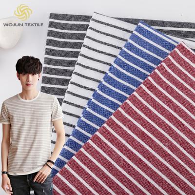 China Latest ultra comfortable knitted striped fabric viable for fashion wearing for sale