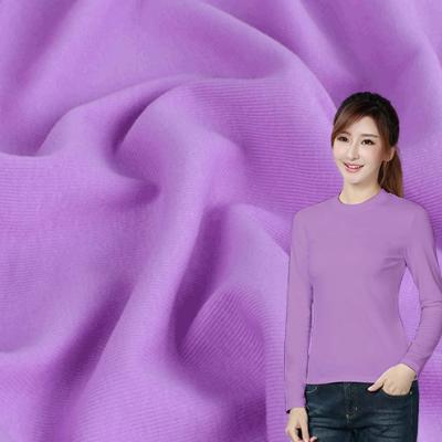 China Stretch Knitwear Cotton Fabric Sleeve Material Ribbed Knit Long Ribbed Stretch Fabric Very Plain Ribbed Knit Fabric for sale