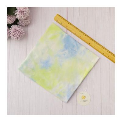 China Stretch Cotton Tie Dye Fabric Soft Knit Fabric Tie Dye T-shirt Tie Dye Material Knitting Fabric for sale