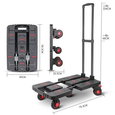 China OEM ODM Source Factory Products 150kg Foldable Hand Truck Hand Trolley Luggage Fish Easy-Transport Cart for sale