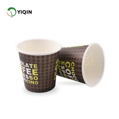 China Disposable Bestselling Stocked Customized Printing Promotional Biodegradable Paper Cup For Coffee for sale