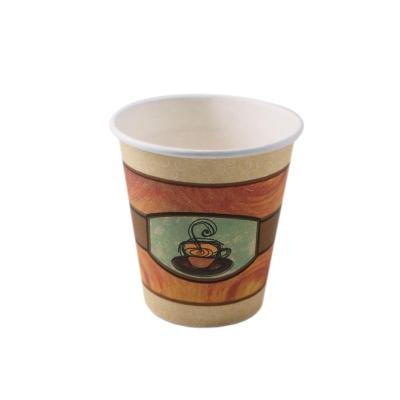 China New Design Disposable Disposable To Go Single Wall Paper Coffee Cup for sale