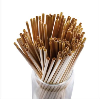 China Wheat Disposable Biodegradable Beverage Natrual Drinking Straws for sale