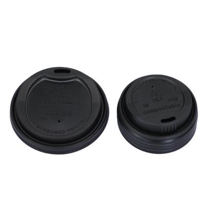 China 80mm 90mm Disposable Biodegradable Food Grade Coffee Paper Cup PLA Plastic Lids For Paper Cup for sale