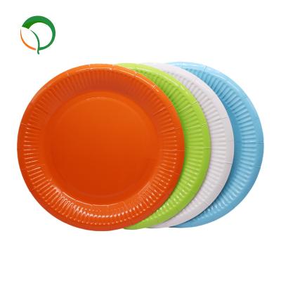 China Disposable Party Disposable Eco - Friendly Restaurant Customize Plate Printable Paper Dish for sale