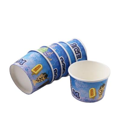 China Custom Disposable Cheap Multicolor 4-24oz Design Take Out Factory Ice Cream Paper Cups for sale