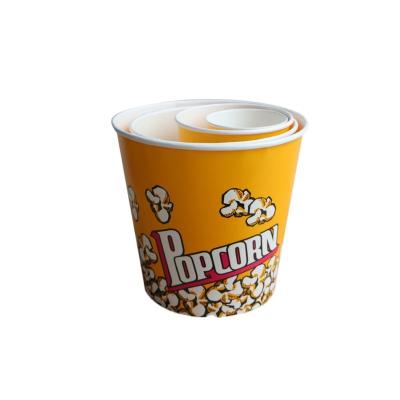 China Factory direct disposable wholesale custom logo printed popcorn buckets_paper food buckets/paper cups for popcorn makers for sale