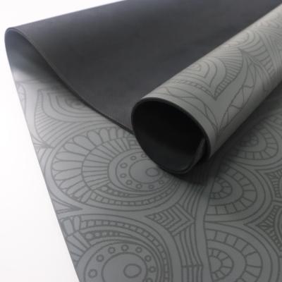 China Office 2021 Popular High Quantity Customized Hot Selling Laser Logo Pattern PU Yoga Mat Best For Pilates for sale