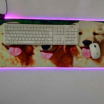 China Popular Custom RGB LED Logo RGB LED Gaming Mouse Pad for sale