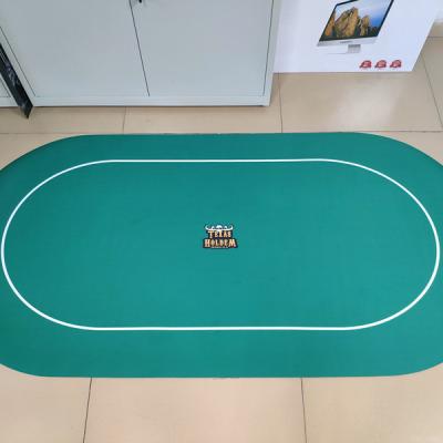 China Non-Toxic Hot Selling OEM Logo Casino Texas Poker Waterproof Table Mat for sale