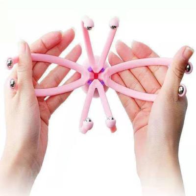 China Niet Giftige Plastic Kleine Handbediende Massager, OEM Mini Finger Massage Roller Te koop