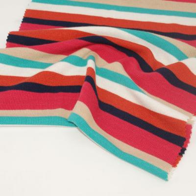 China China Supplier High Quality Stretch Stripe Knit Elastane Polyester Rayon Spandex Hacci Fabric HOT for sale