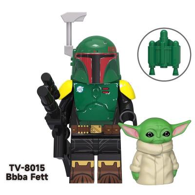 China Eco-friendly Material TV6101 StarWars Darth Vader Ahsoka C-3PO Mace Windu Mini Obi-Wan Building Block Figures Children's Collection Educational Toys for sale