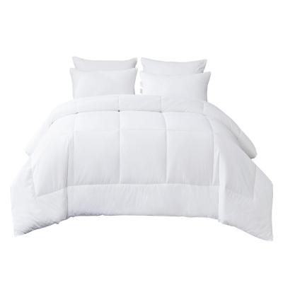 China Custom High Quality 100% Cotton Hotel Comforter White And Reversible Single Cotton Comforter for sale