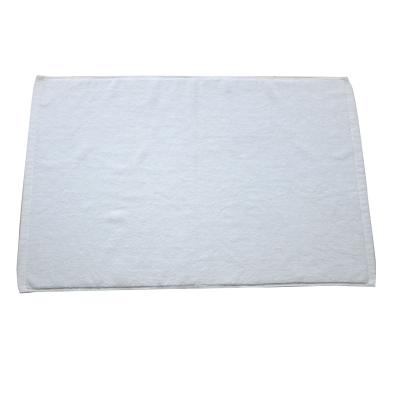 China 100% Cotton Bath Feet Floor Towel 50*80cm Large Sustainable White Bath Mat Floor Towel Set Wholesale Customized Hotel Floor Towel for sale