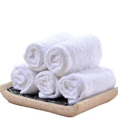 China Soft And Durable Hypoallergenic Towel Small Size Hotel Custom Printed High Quality Cotton Towel White Terry Face Towel for sale