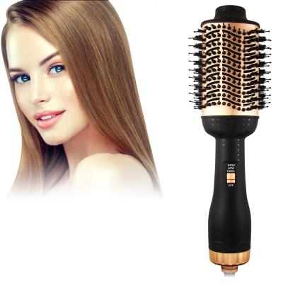 China New arrival 1000w blow hair straightener ionic curler comb one step hair dryer for sale