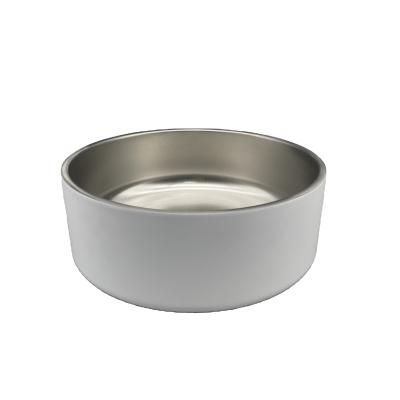 China Sublimation Blanks 64oz 32oz Stainless Steel Puppy Bowl Dog Food Viable Water Bowls for sale