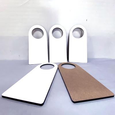 China Hot Selling Blanks Viable Do Not Touch To Hang On Sublimation MDF Door Hanger for sale