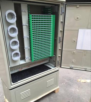 China SMC 288 core optical fiber cable cross connection cabinet 750*350*1450mm for sale