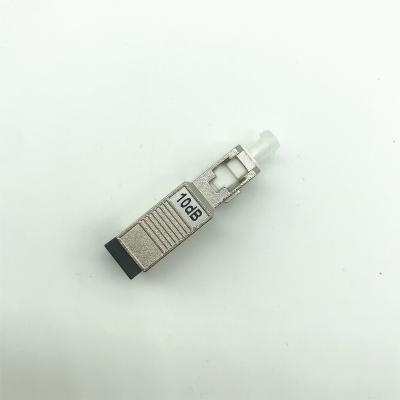 China SC/UPC 10dB Fiber Optic single mode attenuator for Wide area networks for sale