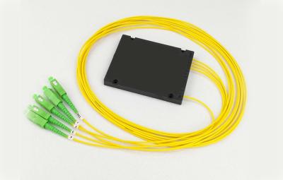 China 1x4 Fiber Optic PLC Splitter Single Mode -40-85℃ Operating Temperature for sale