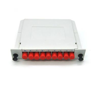 China Easy Using Cassette Type Optical PLC Splitter 1*8 With Low Insertion Loss for sale