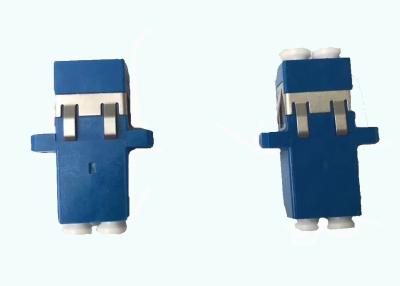 China Blue LC Duplex Fiber Optic Single Mode Adapter For Telecommunication for sale