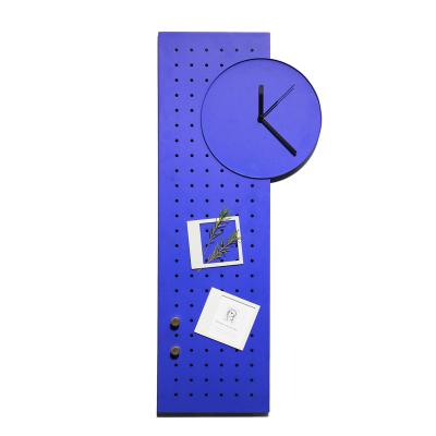 China Wholesale Viable Blue Europe Style Shelf Plate Small Hole Metal Pegboard Organizer for sale