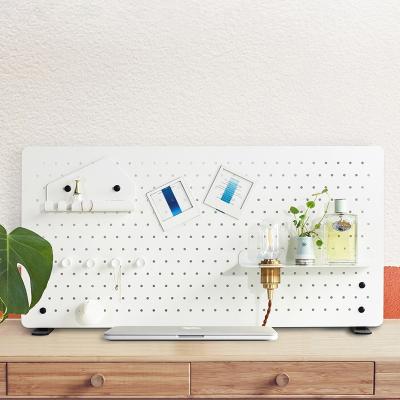 China Contemporary Metal Pegboard Storage 74cm Stationery Organizer Set Desktop Office Organizations for sale