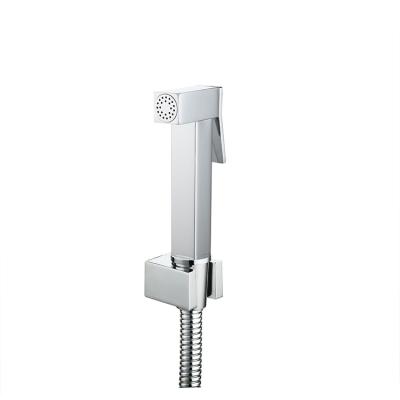 China Hot Sale Modern Brass Square Gun Female Push Group Shower For Bathroom for sale