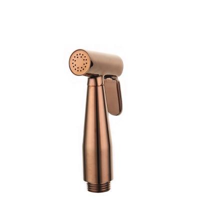 China Rose Gold Needle Hot Selling Shattaf Spray Baby Cloth Diaper Handheld Pressurized Diaper Sprayer for sale